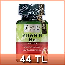 Nature's Supreme Vitamin B12 1000 Mcg 60 Kapsül